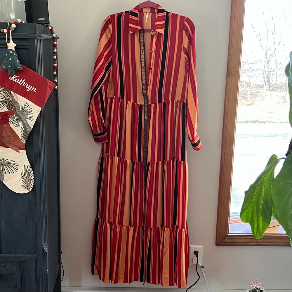 ✨Free People “Medina Maxi” Duster Jacket Top